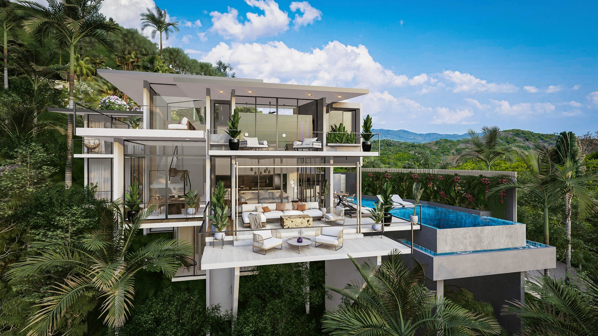 10216-Villa neuve en vente au Costa Rica avec vue sur la mer et la nature