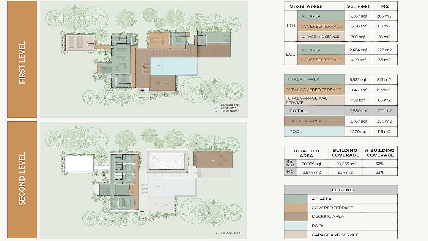12441-Plan du second niveau de la villa 1