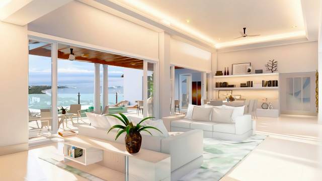 Appartements neufs en vente sur les hauteurs de Tamarindo, dotés d'une vue panoramique sur la mer...